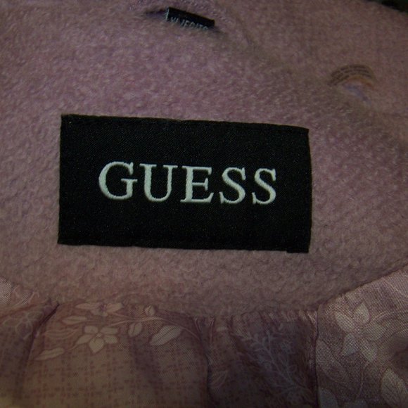 Guess New Without Attached Tags Coat XL 12-14 Dusty Rose lilac/lavender Hue - Picture 8 of 9